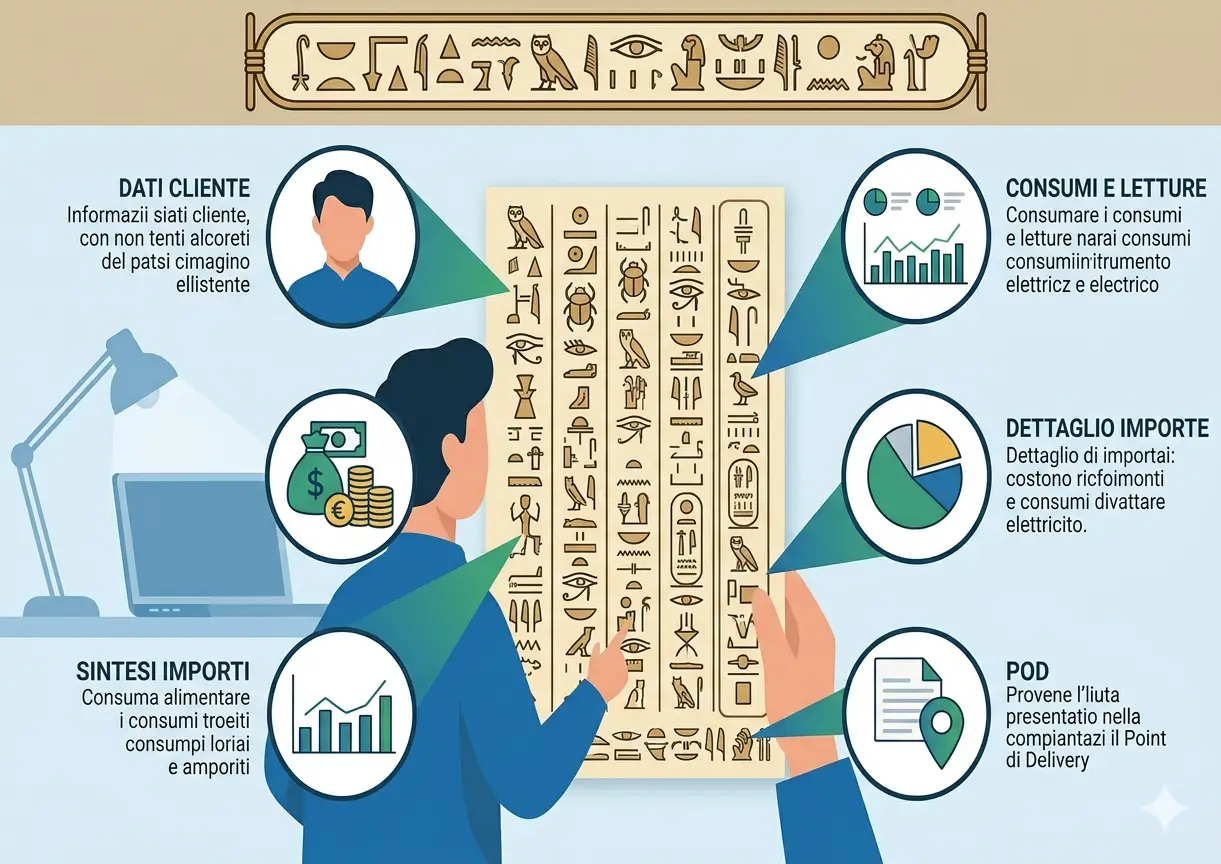 Come leggere la bolletta della luce