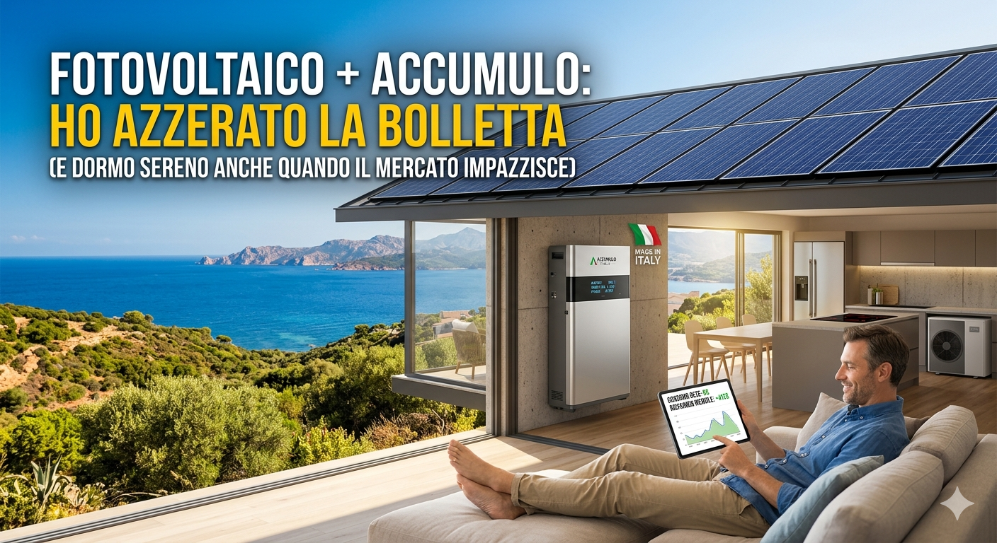 Fotovoltaico con Accumulo 2026 2027: Conviene Davvero? Ecco come ho azzerato le bollette (Numeri alla Mano)