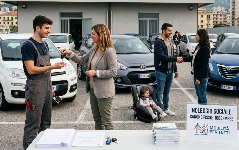 Noleggio sociale auto 2026/2027: auto a 100 euro al mese, ma conviene davvero?